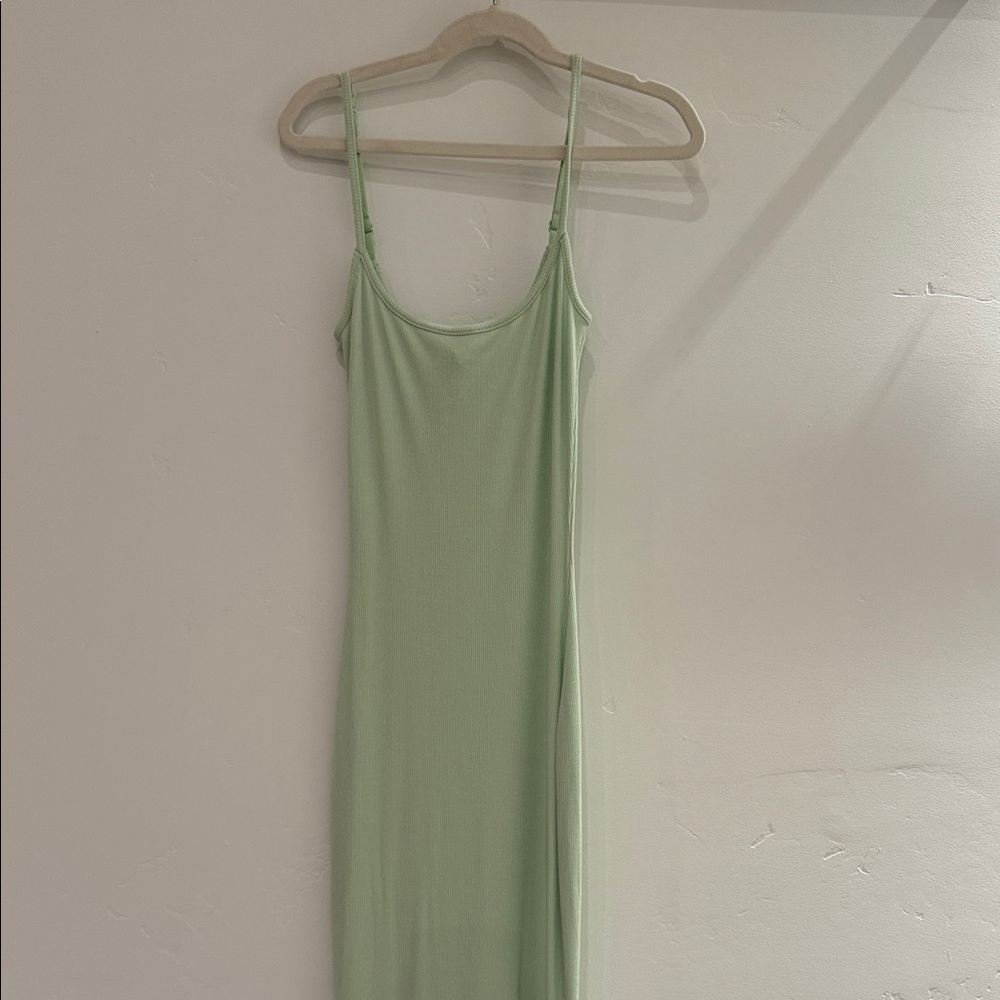 SKIMS mint Green Spaghetti Strap maxi Dress